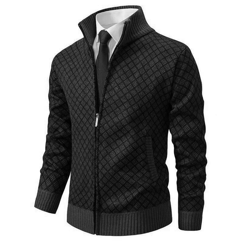Remy-Doir® Knitted Jacquard Gilet