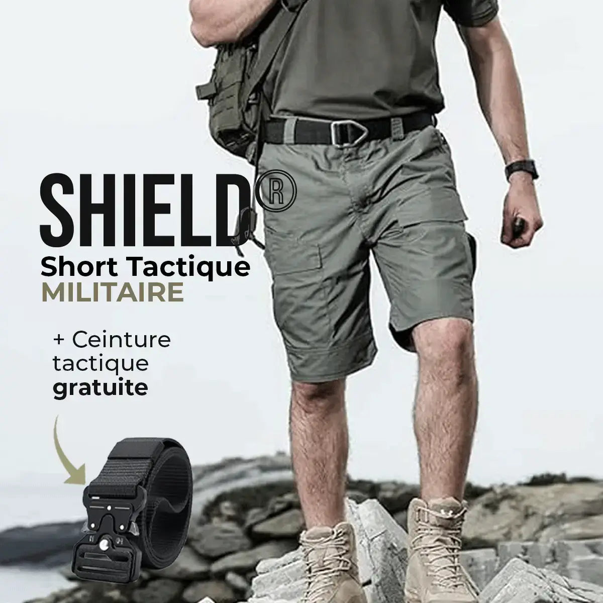 Blokes' Tactical Shorts Shield® (+ Free Tactical Belt Included!)
