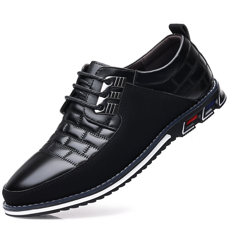 Malvin - Snazzy Lace-Up Kicks in Faux Leather