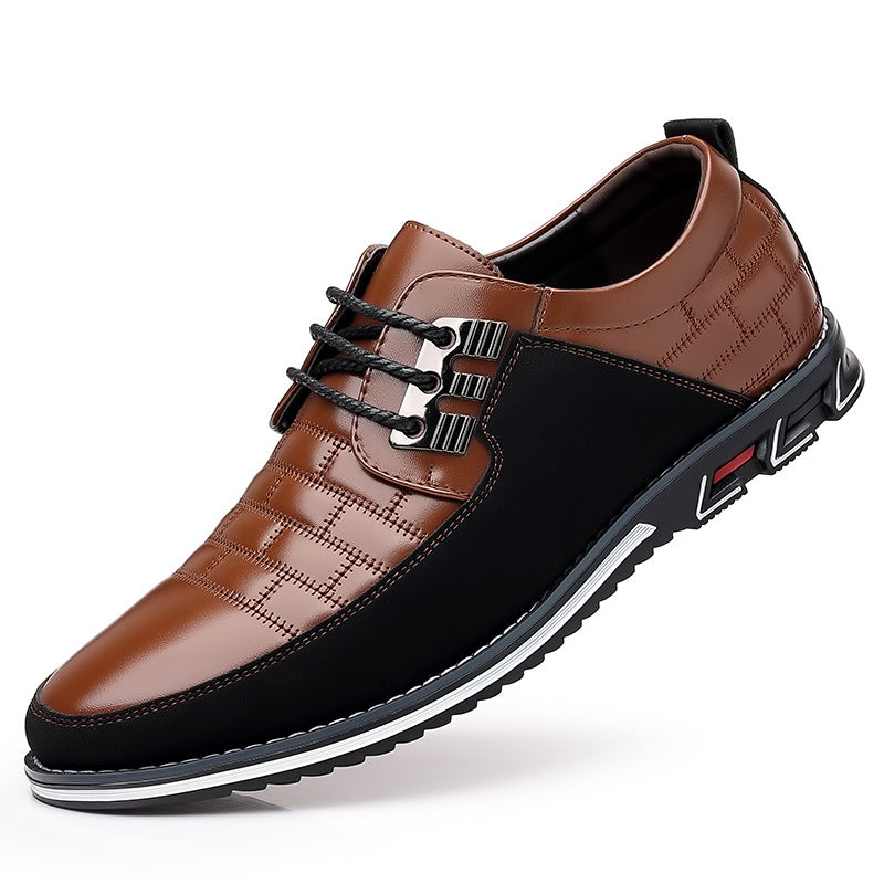 Malvin - Snazzy Lace-Up Kicks in Faux Leather