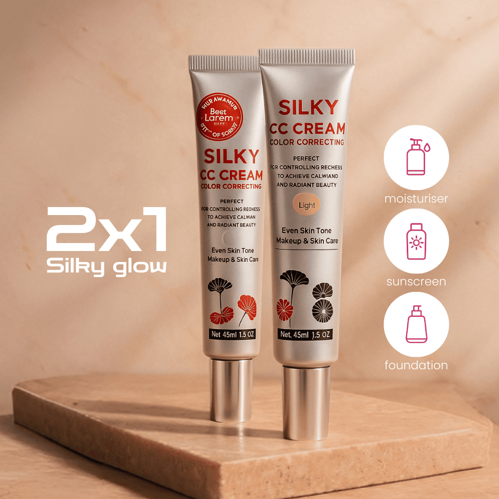 2-in-1 Silky Glow Magic Tone: The foundation that adapts to you.