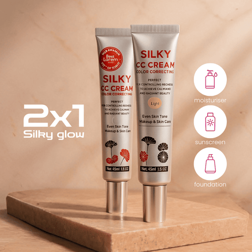 2-in-1 Silky Glow Magic Tone: The foundation that adapts to you.