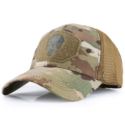 Camouflage Skull Tactical Cap & Shades Combo