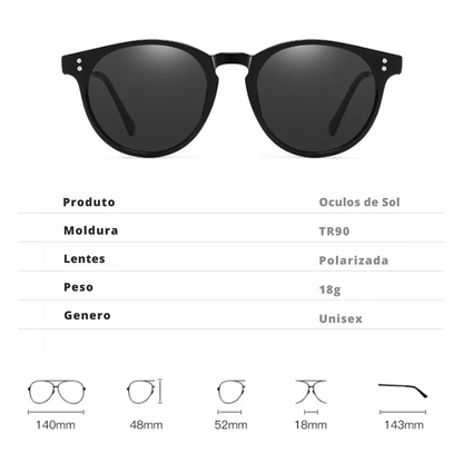 Men's Black Shades - UV400 Protection for Sunny Days!
