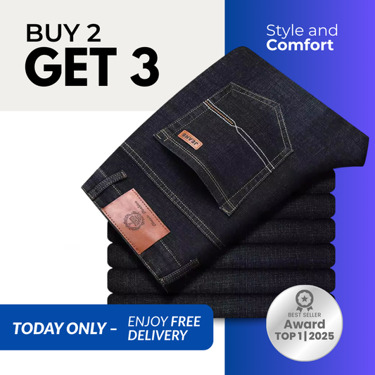 MILLANUZ ELASTIC STRAIGHT-LEG JEANS BUNDLE [BUY 2, GET 3]