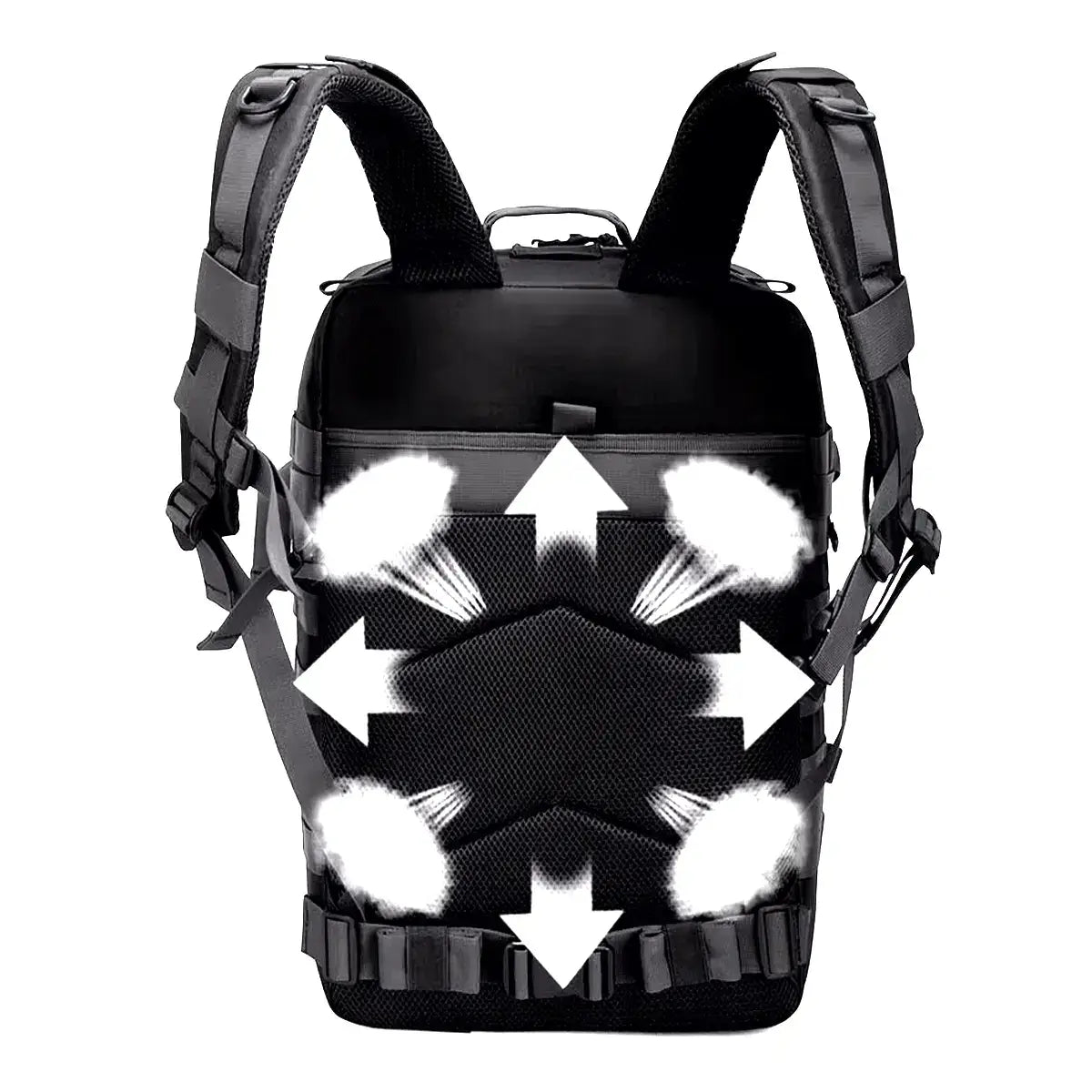 Exodus® Military Tactical Rucksack (+ Free French Flag Velcro Badge)