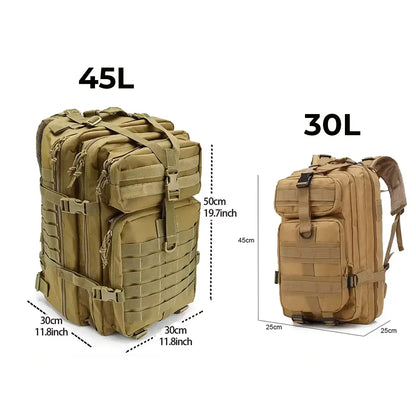 Exodus® Military Tactical Rucksack (+ Free French Flag Velcro Badge)