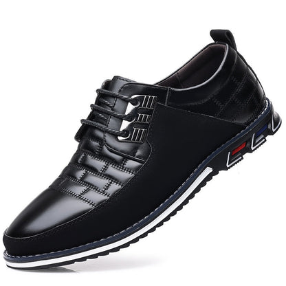 Malvin - Snazzy Lace-Up Kicks in Faux Leather